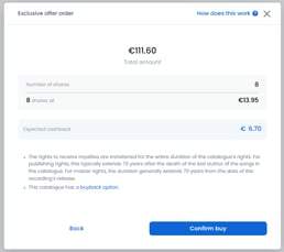 EO confirmation modal