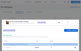 auction-manage bids portfoli